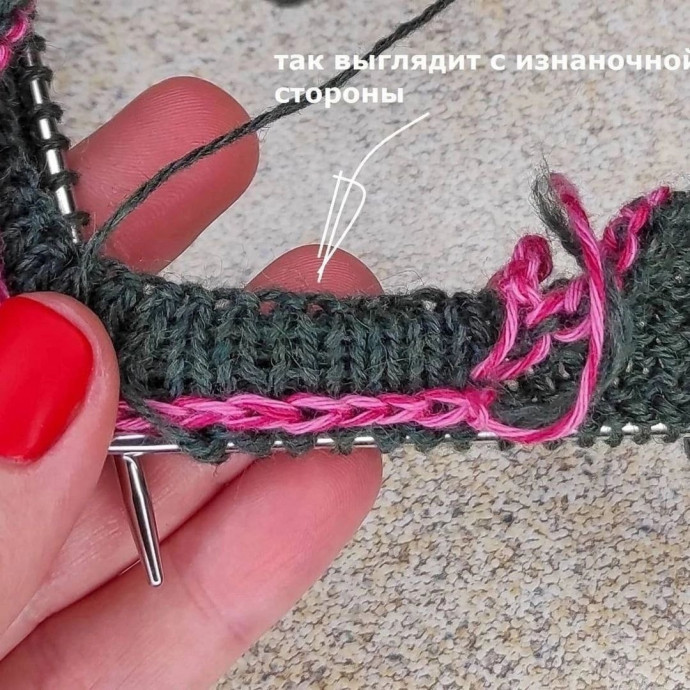 Горловина спицами