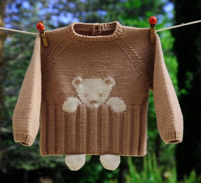 Узор для милого детского пуловера