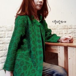 Очаровательный зеленый кардиган