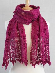 Палантин-шарф крючком