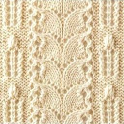 Роскошный узор спицами