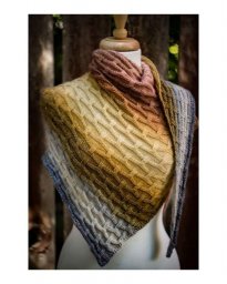 Шаль спицами