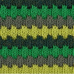 Трехцветный узор со снятыми петлями