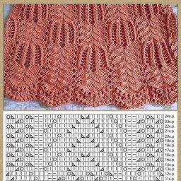 Роскошный узор спицами