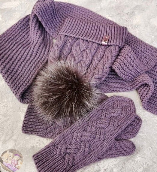 Шaпка c шикaрнoй кocoй