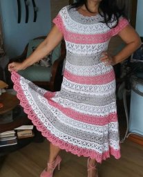 Узор для платья крючком