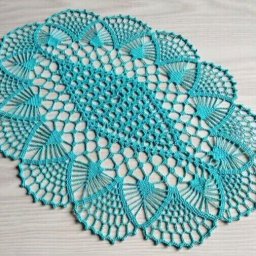 Нежная салфетка крючком