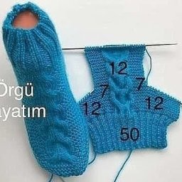 Следки на двух спицах