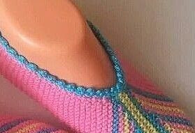 Следки спицами платочной вязкой