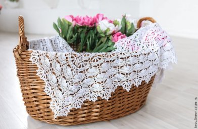 Узор крючком для ажурной шали