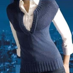 ​Жилет с круглой кокеткой