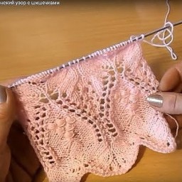 Японские ажуры спицами со схемами