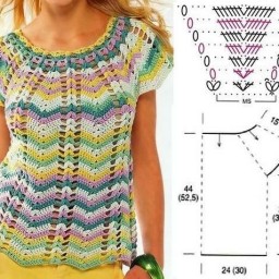 Вяжем солнечный летний топ