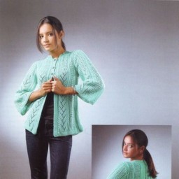 Стильный кардиган спицами