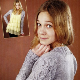 Вязаное болеро на юную девушку