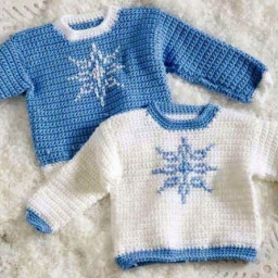 Свитер для маленьких снежинок - милая вещь от бабушки!