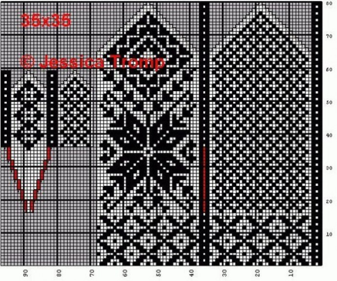 Жаккардовые узоры для варежек