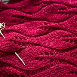 Узор спицами «Пламя свечи» ­