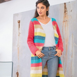 ​Летнее пальто в полоску