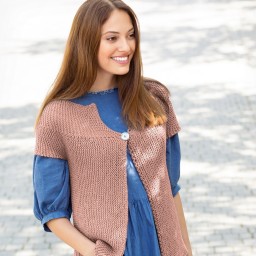 Нежный жакет в смешанной технике