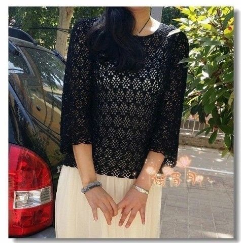 Ажурная кофточка крючком Ажурная кофточка крючком
