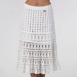 Ажурная юбка крючком