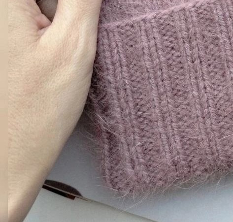 Шапка из норковой пряжи Шапка из норковой пряжи