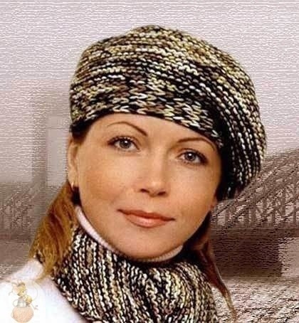Клaссический беpет спицaми Клaссический беpет спицaми