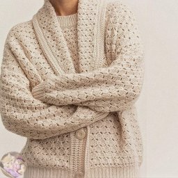 Узop спицами в oснoве узopа изнанoчная гладь