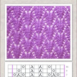 Ажурный узор для вязания весенне-летних изделий