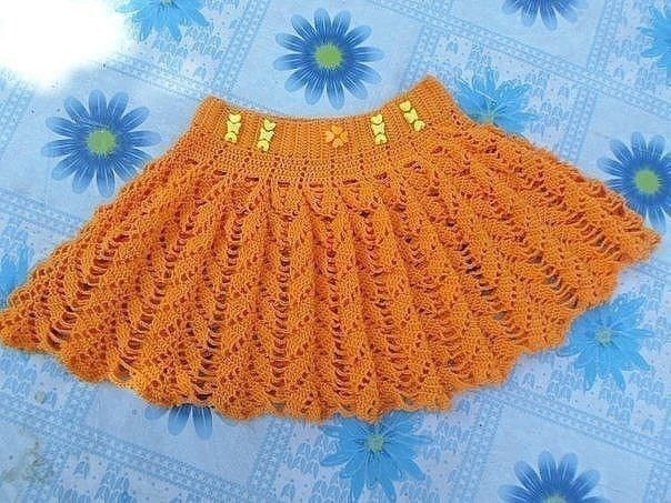Детская юбочка крючком