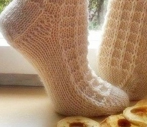 Узор для носков спицами