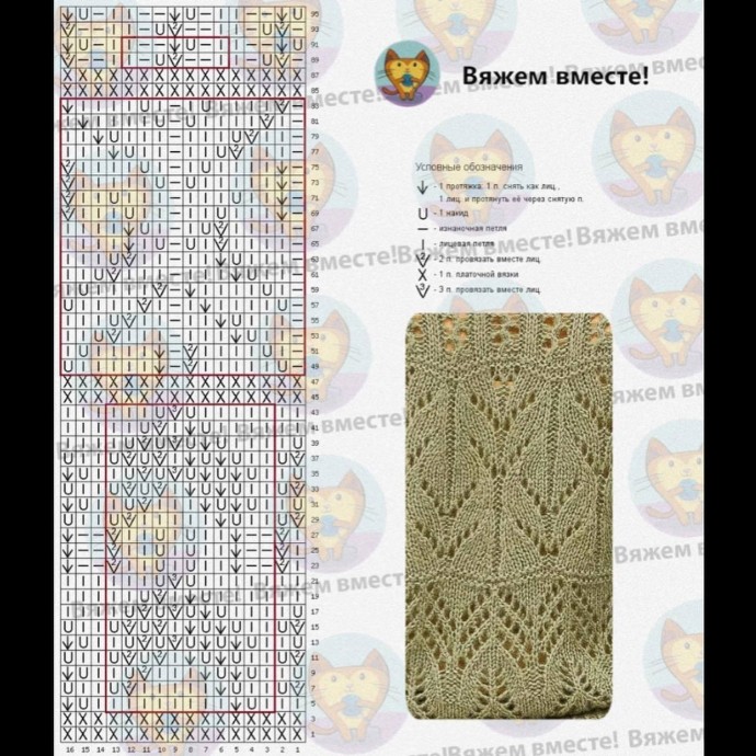 Интересное сочетание разных узоров для джемпера Интересное сочетание разных узоров для джемпера