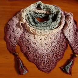 Очень нравится вязать шали, особенно крючком