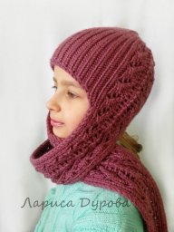 Шапка-шлем «Княгиня» для девочки