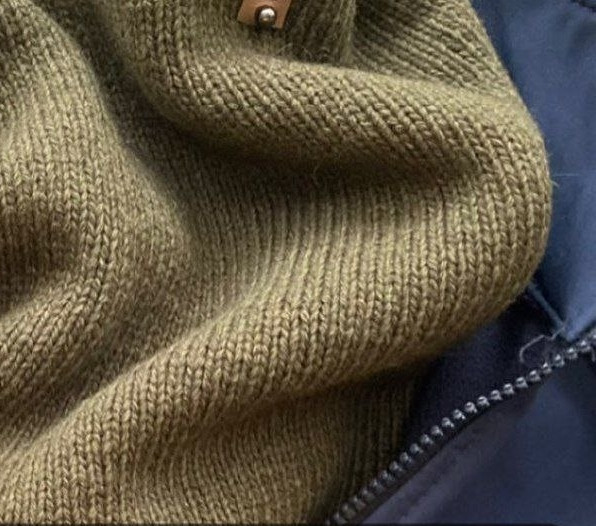 Двойной снуд спицами