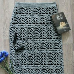 Стильная юбка крючком