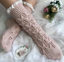 Красивый узор спицами