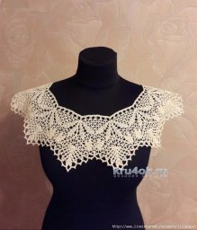 Вяжем воротник крючком