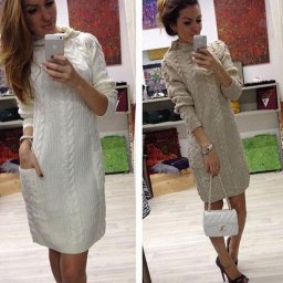 Интересный узор спицами,подойдет для вязаного платья