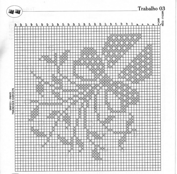 Красивая подушка в филейной технике