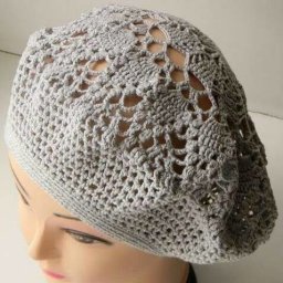 Летний берет крючком