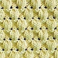 Узор "Жёлуди", вяжем  спицами