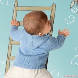 Кофточка с капюшоном для малышей