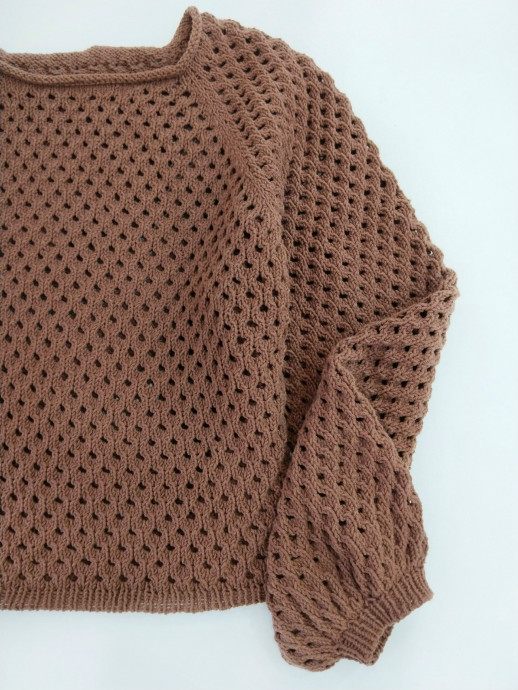 Джемпер "Шоколад" спицами Джемпер "Шоколад" спицами
