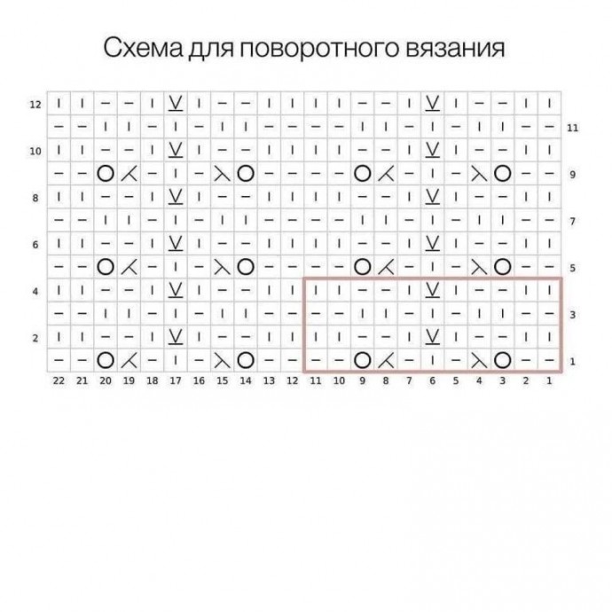 Симпатичный узор для вязания Симпатичный узор для вязания