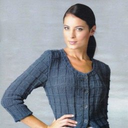 Жакет рельефным узором