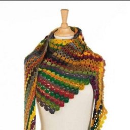 Бактус от угла, крючком