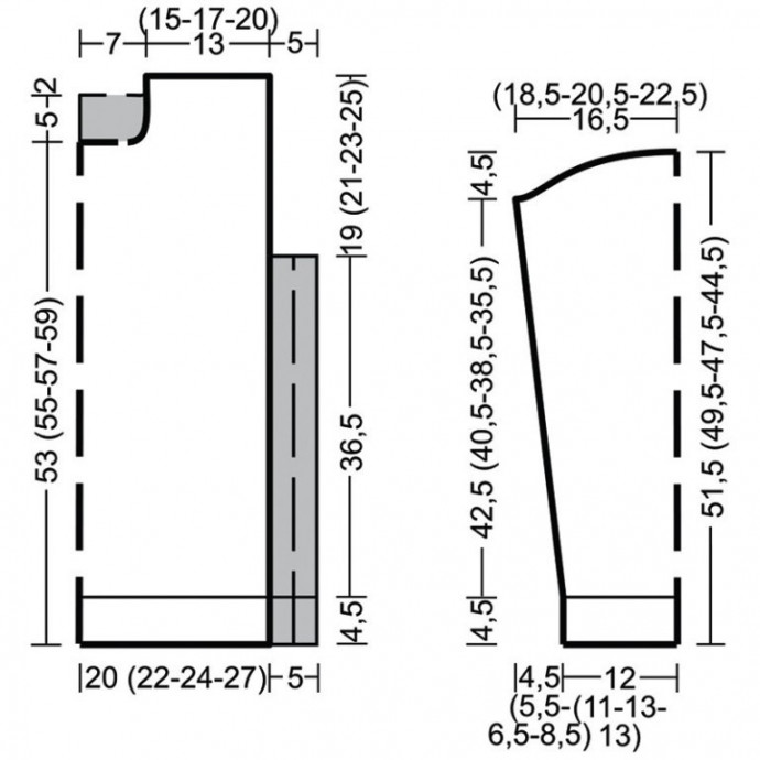 Серо-белый свитер с жаккардовым узором