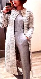 Интересное пальто крючком